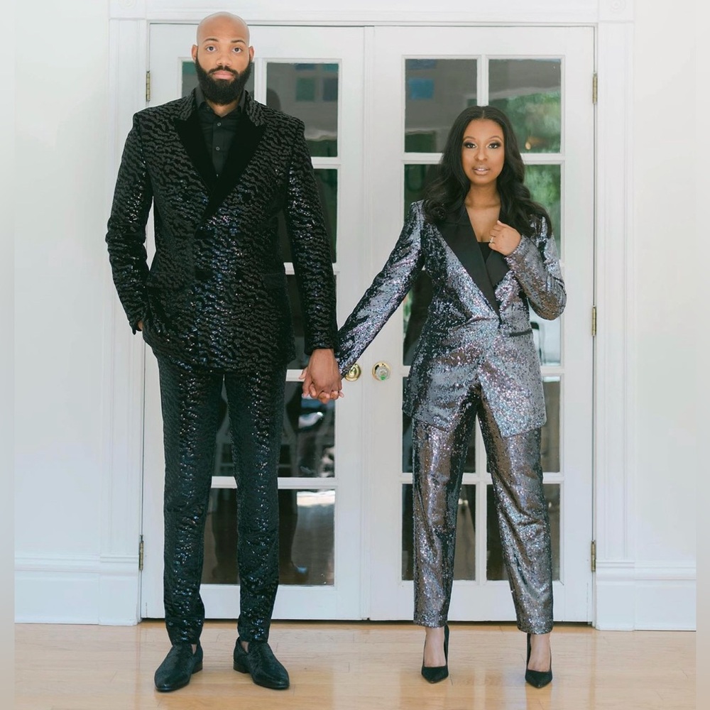 ASOS Men’s velvet & sequin Suit